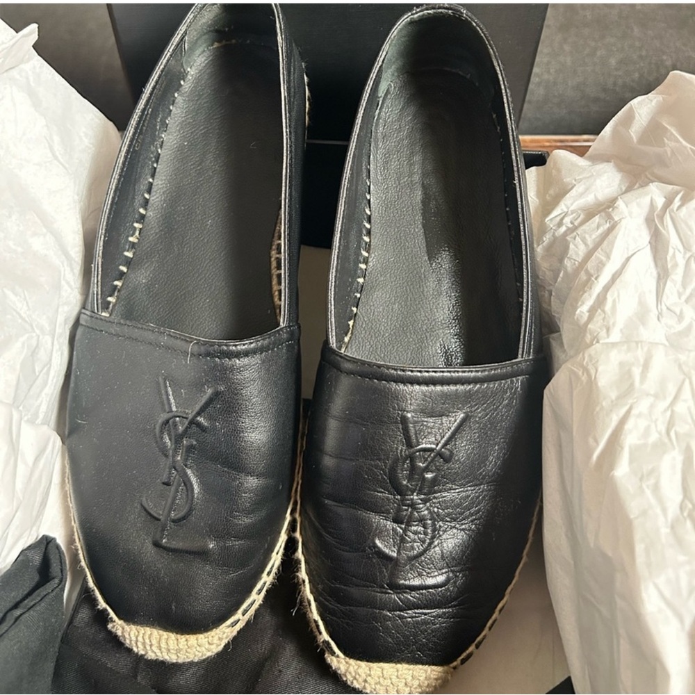 Yves Saint Laurent Black Espadrilles